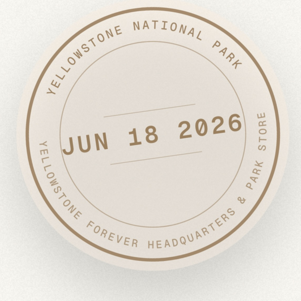 A real Yellowstone cancellation stamp